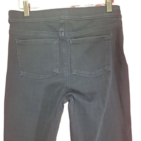 SPANX‎ Womens Jeggings SZ M Jean-ish Plaid Pull-On Navy Ankle High Rise Pockets - Picture 8 of 10